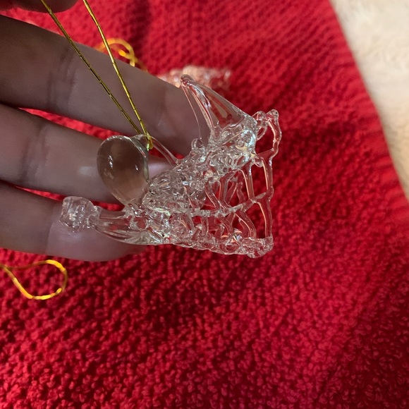 Hand blown Glass Singing & Flying Angel Ornaments - Set Of 5 - Picture 3 of 5